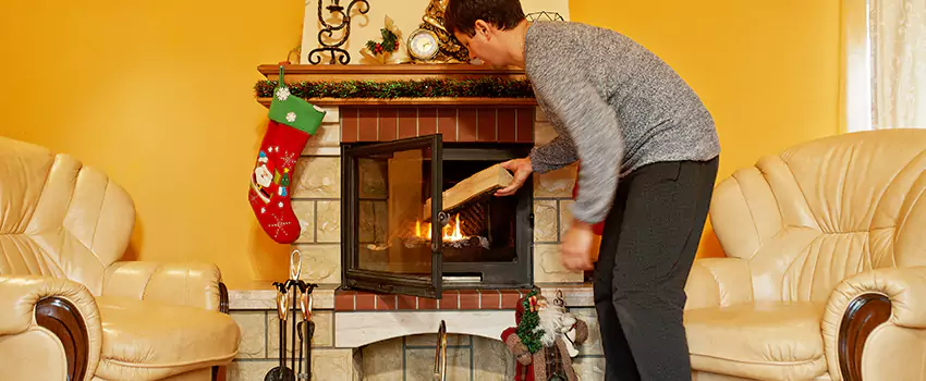 Rusted Metal Fireplace Restoration in Bessemer, Alabama