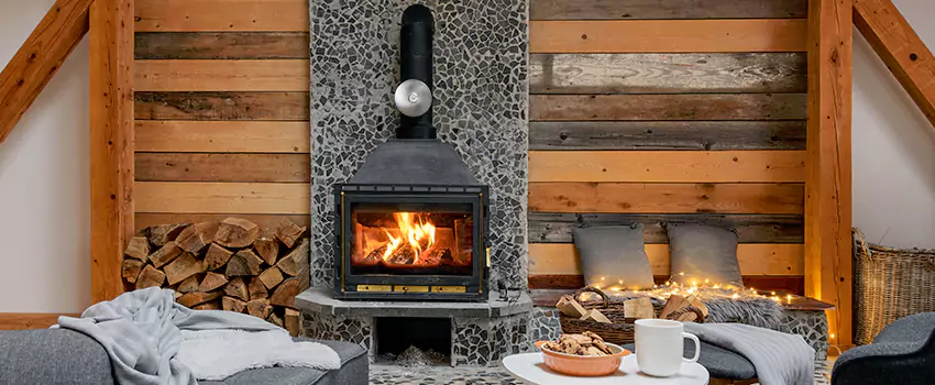 Thelin Hearth Products Direct Vent Gas Stove Fireplace Inspection in Bessemer, Alabama